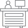 conference and counter desk